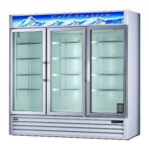 Triple Door Display Refrigerator